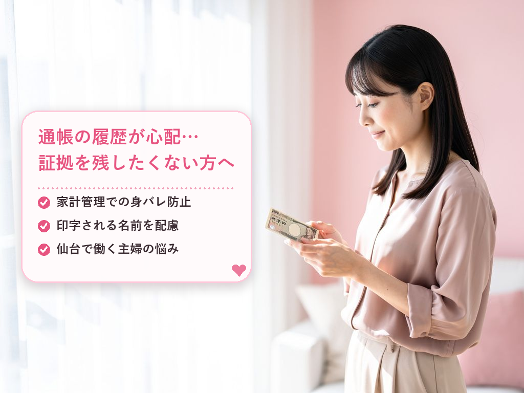 仙台で家族に内緒で働きたい人が通帳履歴を気にする理由