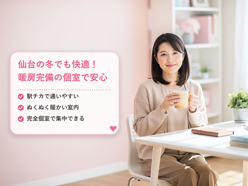 仙台の厳しい冬に事務所ワークが選ばれる3つの理由