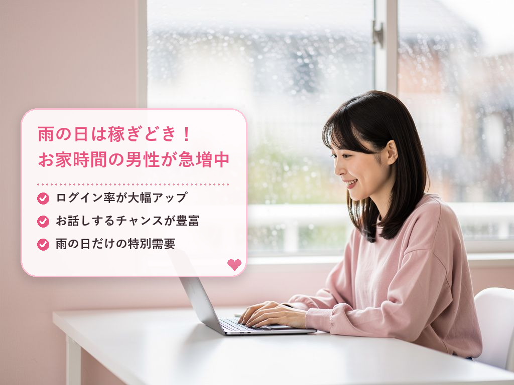 雨の日のチャットレディの稼ぎ方とは？まず知っておきたい基本