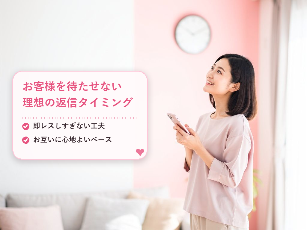 お客様に喜ばれる返信のタイミング