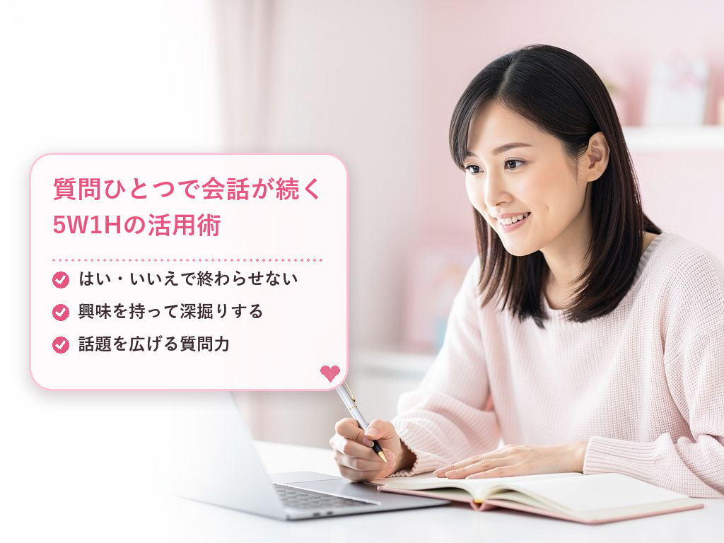 3. 5W1Hを活用した深掘り質問のやり方