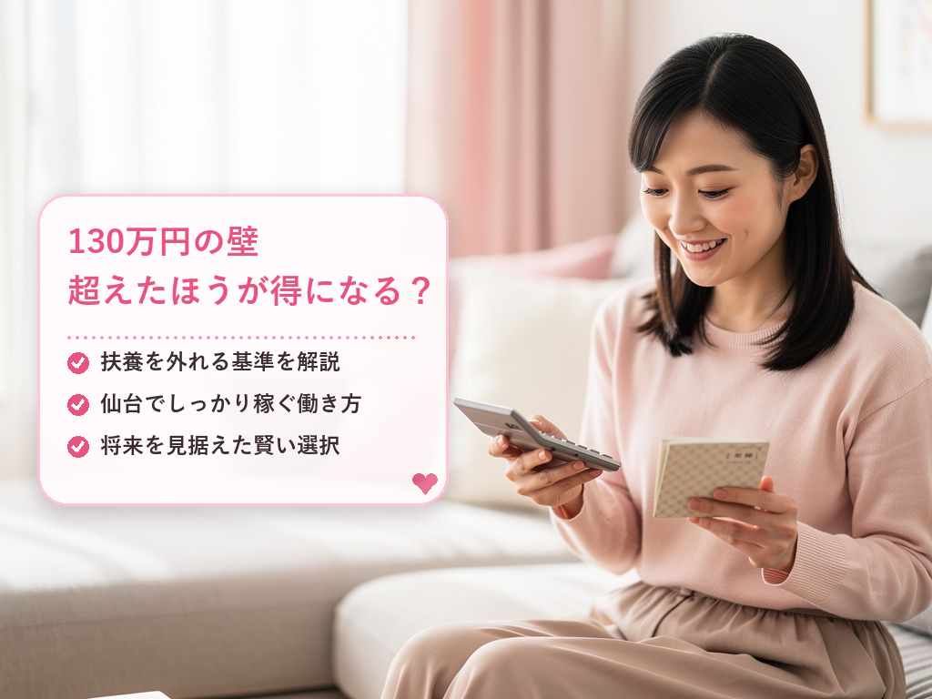 扶養を外れる「130万円の壁」と仙台での働き方