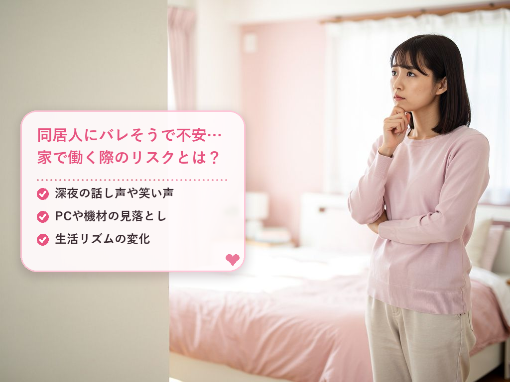 同居人がいるチャットレディが直面する3つの不安とリスク