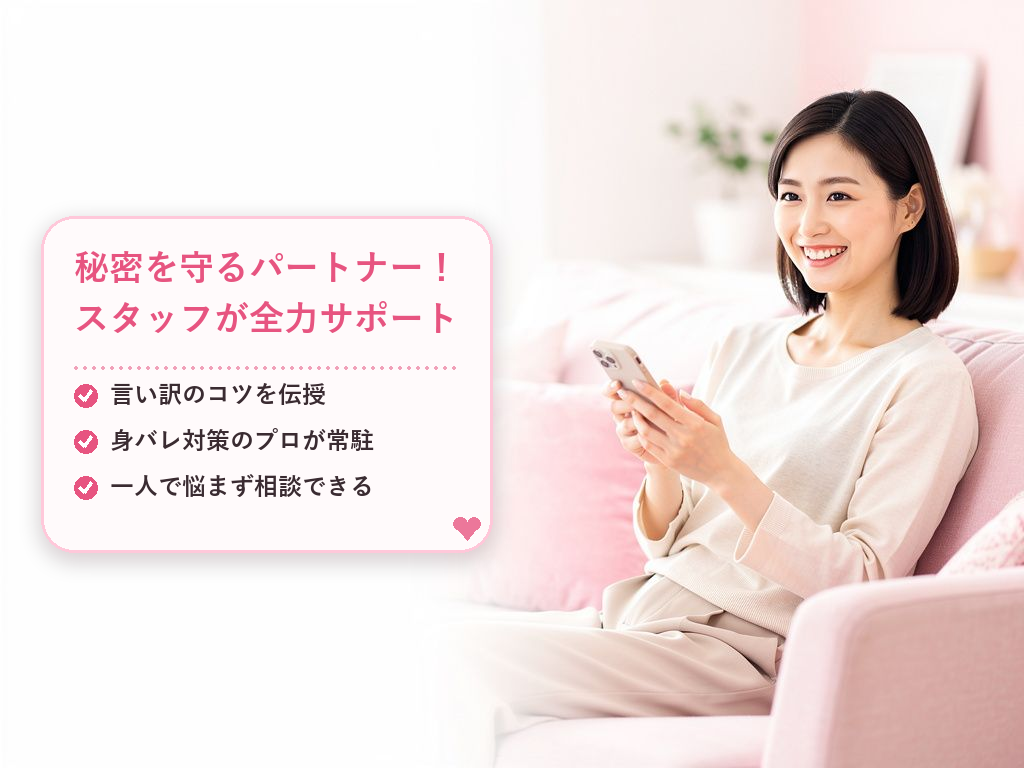 理由3:スタッフが「秘密を守るためのパートナー」になる