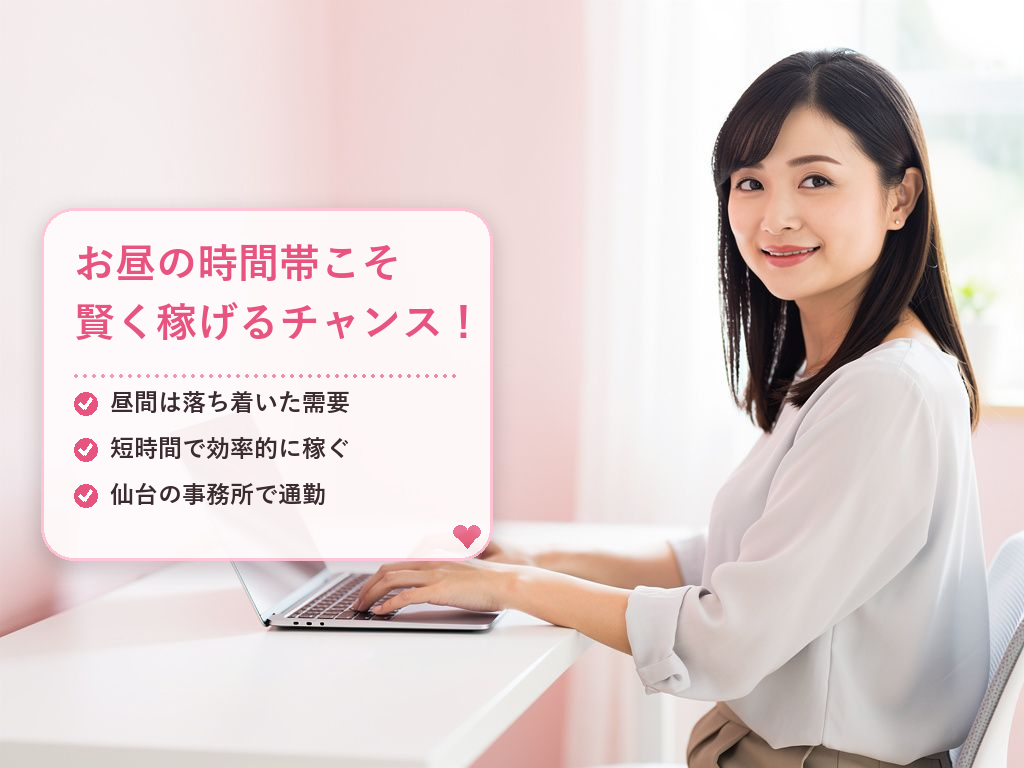 昼間だけのチャットレディとは?仙台の事務所で月5万円を稼ぐ仕組み