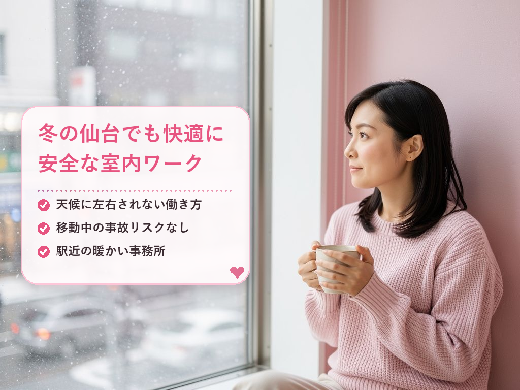 仙台の配達バイトとチャットレディとは?冬の仙台で働くメリット・デメリット